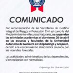Comunicado UAGro